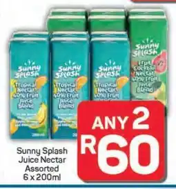 Pick n Pay Hypermarket Sunny Splash Juice Nectar Assorted offer