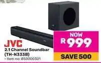 Game JVC 2.1 Channel Soundbar TH-N333B offer