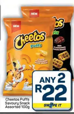 Pick n Pay Hypermarket Cheetos Puffs Savoury Snack Assorted 100g offer