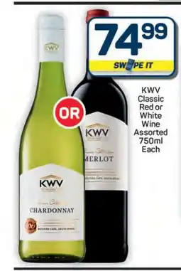 Pick n Pay Hypermarket KWV Classic Red Or White Wine offer