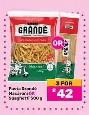 Game Pasta Grandé Macaroni OR Spaghetti 500 g offer