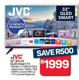 Pick n Pay Hypermarket JVC 32 (81cm) QLED Smart TV offer