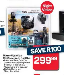 Pick n Pay Hypermarket Nortec Dash Dual Car Camera and Dual Sim offer