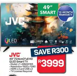 Pick n Pay Hypermarket JVC 49'' Full HD QLED Smart TV offer