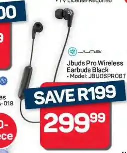 Pick n Pay Hypermarket Jbuds Pro Wireless Earbuds Black offer