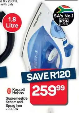 Pick n Pay Hypermarket Russell Hobbs Supremeglide Steam and Spray Iron offer