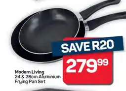 Pick n Pay Hypermarket Modern Living 24 & 26cm Aluminium Frying Pan Set offer