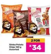 Game Simba Potato Chips 120 g Assorted offer