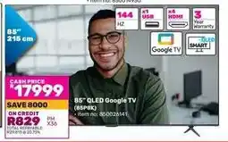 Game 85 QLED Google TV (85P8K) offer