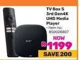 Game TV Box S 3rd Gen4K UHD Media Player offer