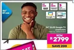 Game 32 QLED Google TV (32E5520H) offer