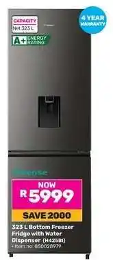 Game Hisense 323L Bottom Freezer Fridge offer