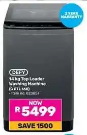 Game Defy 14 kg Top Loader Washing Machine offer