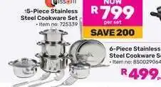 Game 15-Piece Stainless Steel Cookware Set offer