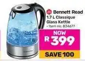 Game Bennett Read 1.7 L Classique Glass Kettle offer