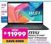 Game MSI Modern 14 offer