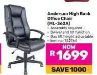 Game Anderson High Back Office Chair (ML-362A) offer