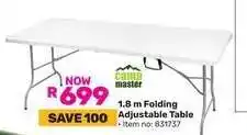 Game 1.8 m Folding Adjustable Table offer