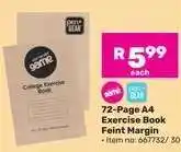 Game 72-Page A4 Exercise Book Feint Margin offer