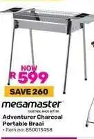 Game Megamaster Adventurer Charcoal Portable Braai offer