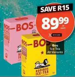 Checkers Bos Ice Tea All Variants offer