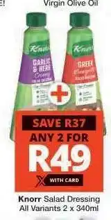 Checkers Knorr Salad Dressing offer