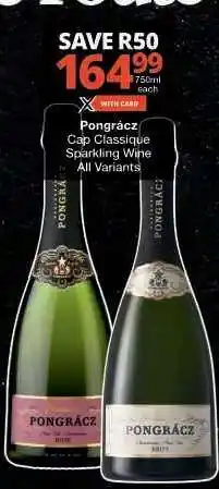 Checkers Pongrácz Cap Classique Sparkling Wine offer
