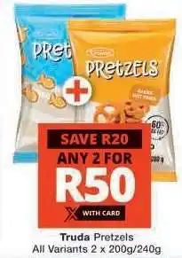 Checkers Truda Pretzels offer