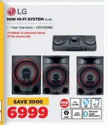 HiFi Corp LG Mini Hi-Fi System offer
