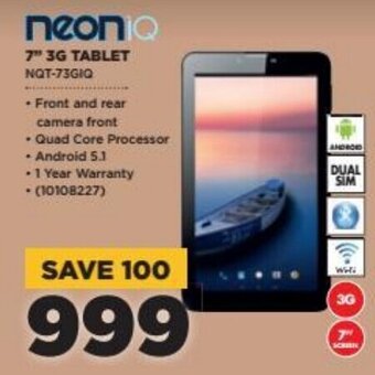 HiFi Corp Neon 7" 3G Tablet offer