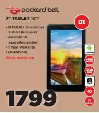 HiFi Corp Packard Bell 7" Tablet PBT7 offer