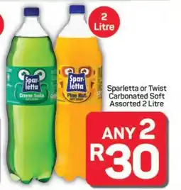 Pick n Pay Hypermarket Sparletta or Twist Carbonated Soft Assorted offer