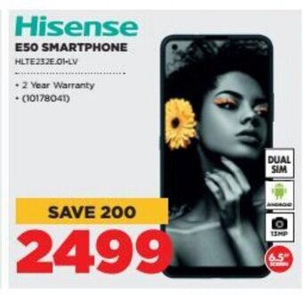 HiFi Corp HIsense E50 Smartphone offer