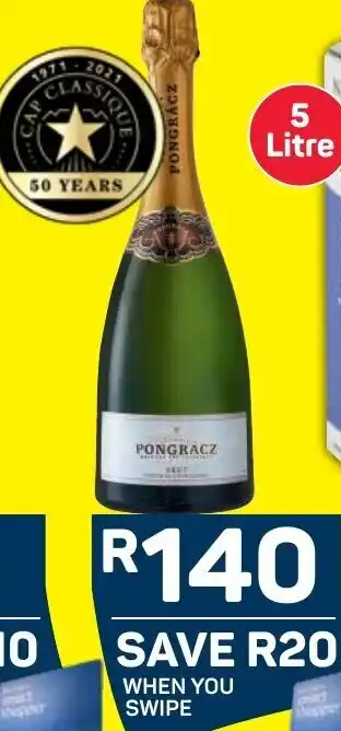 Pick n Pay Liquor Cap Classique 50 years Pongracz offer