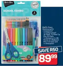 Pick n Pay Hypermarket PnP 9-Piece Stationery Kit offer