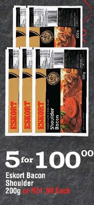 Oxford Freshmarket Eskort Bacon Shoulder 200g offer