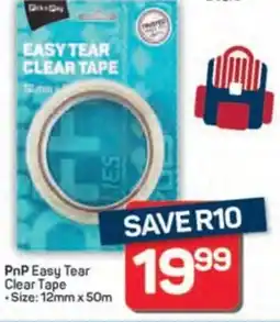 Pick n Pay Hypermarket PnP Easy Tear Clear Tape offer