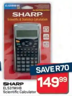 Pick n Pay Hypermarket Sharp EL531WHB Scientific Calculator offer