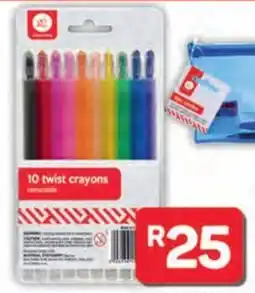 Pick n Pay Hypermarket School Time Colour Retractable Twist Crayons offer