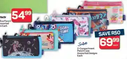 Pick n Pay Hypermarket Scripto 2-Compartment Pencil Case Asssorted Designs offer