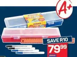 Pick n Pay Hypermarket Penflex Rite Box Pencil Case with Tray Assorted Colours offer