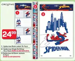 Pick n Pay Hypermarket Spiderman Book Labels offer