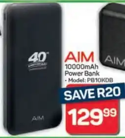 Pick n Pay Hypermarket AIM 10000mAh Power Bank offer