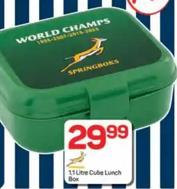 Pick n Pay Hypermarket Springboks Cube Lunch Box offer