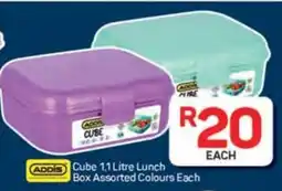 Pick n Pay Hypermarket Addis Cube Lunch Box Assorted Colours offer