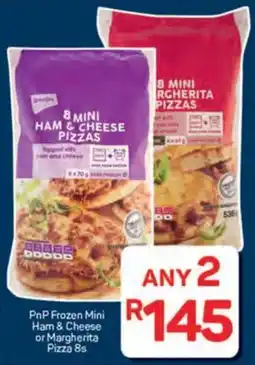 Pick n Pay Hypermarket PnP Frozen Mini Ham & Cheese or Margherita Pizza offer