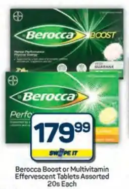 Pick n Pay Hypermarket Berocca Boost or Multivitamin Effervescent Tablets Assorted offer