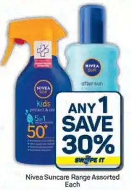 Pick n Pay Hypermarket Nivea Suncare Range Assorted offer