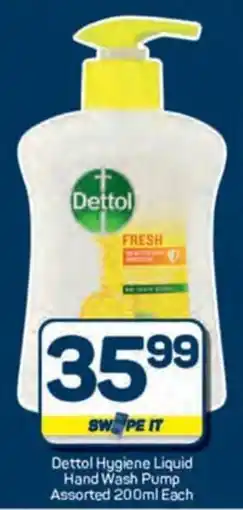 Pick n Pay Hypermarket Dettol Hygiene Liquid Hand Wash Pump Assorted offer