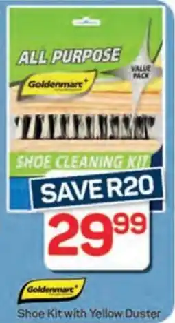 Pick n Pay Hypermarket Goldenmarc Shoe Kit with Yellow Duster offer